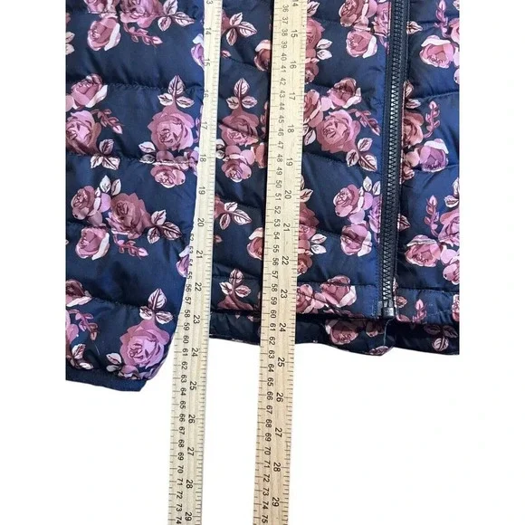 The North Face Women's Flare Down Jacket Urban Navy Floral Print Sz SP $160 - Picture 9 of 15